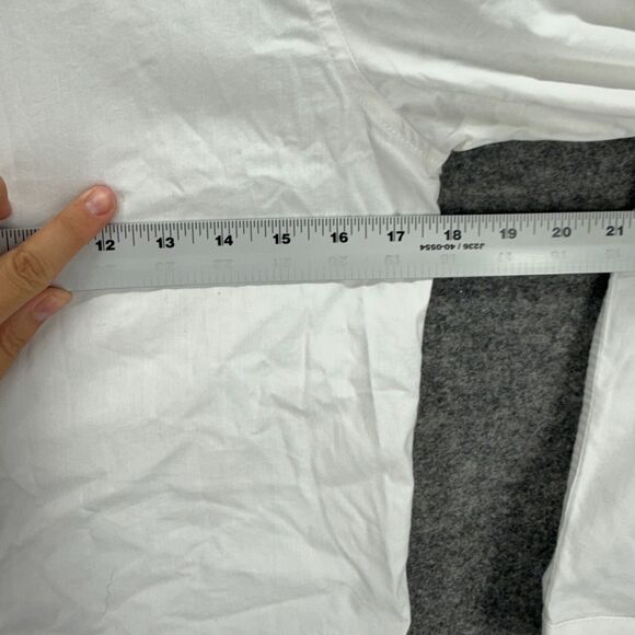 Calvin Klein Shirt Boys 18 White Button Up Slim Fit Stretch Long Sleeve Regular - Picture 5 of 7